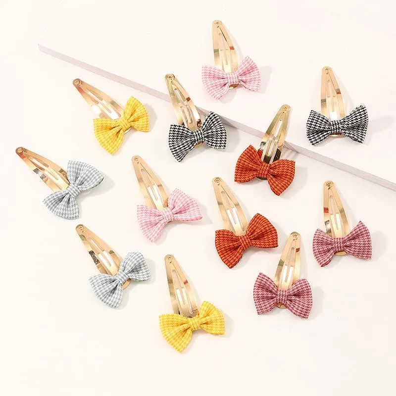 12-pieces Cute Bow Hair clip For Toddler Girls