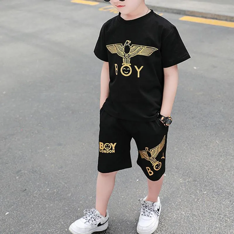 2-piece Animal Pattern T-shirt & Shorts for Children Boy