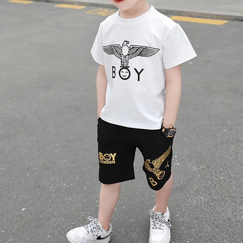 2-piece Animal Pattern T-shirt & Shorts for Children Boy