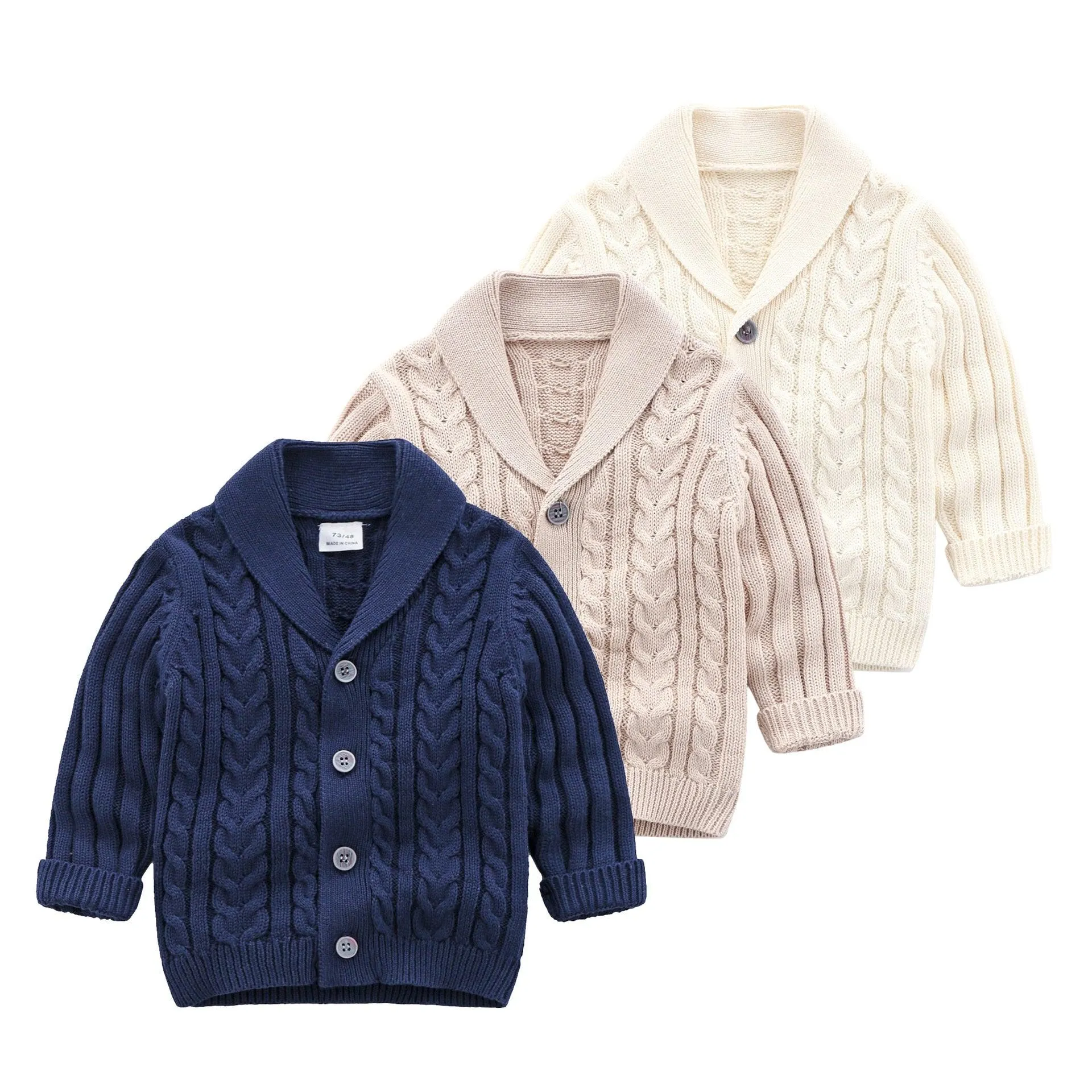 2021 Wholesale Baby Boys Knitting Sweaters Spring Winter Children's Clothing