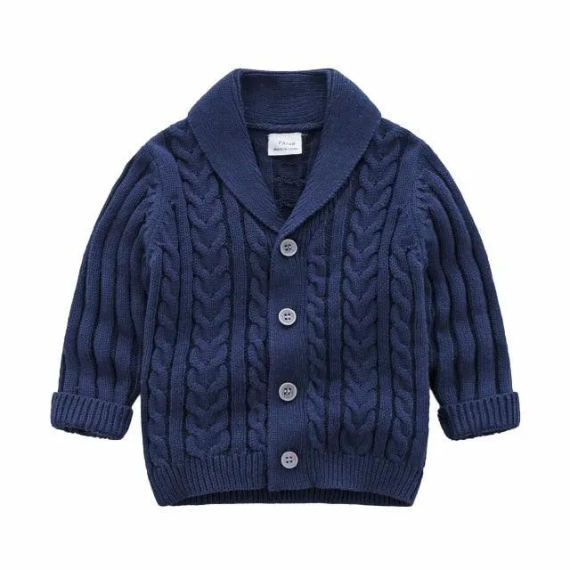 2021 Wholesale Baby Boys Knitting Sweaters Spring Winter Children's Clothing