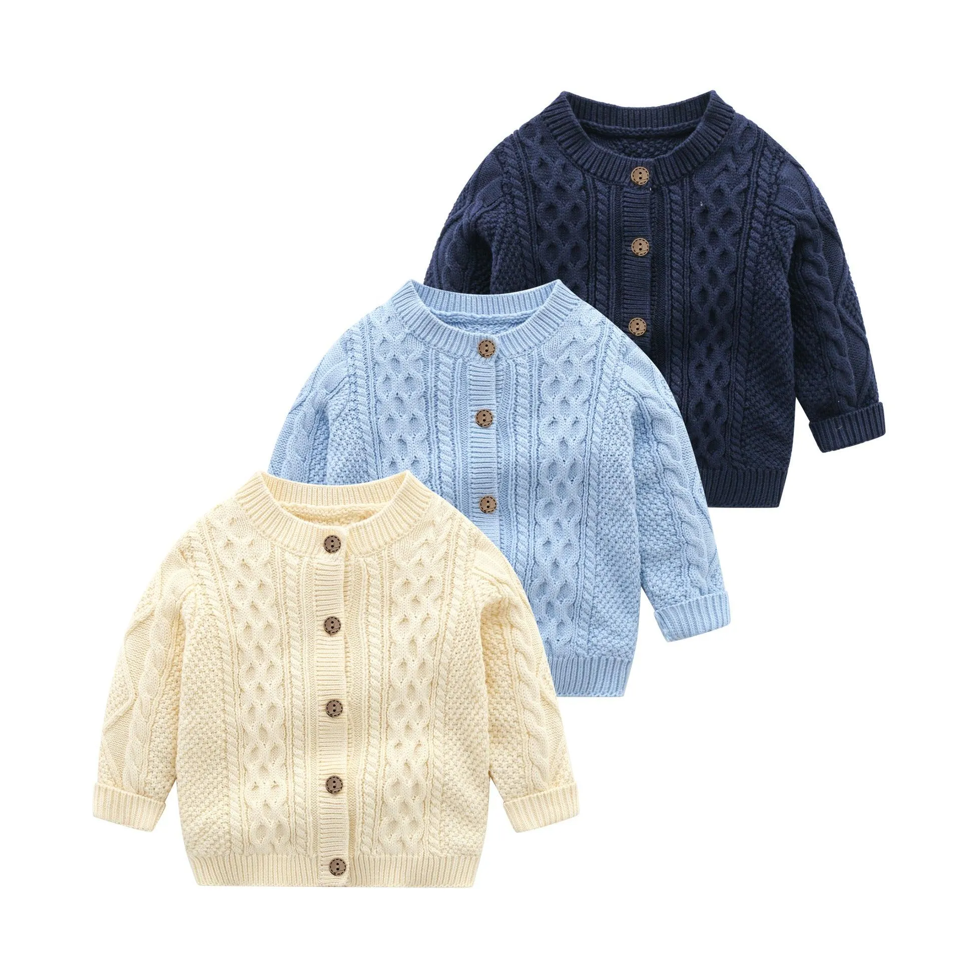 2021 Wholesale Baby Boys Knitting Sweaters Spring Winter Children's Clothing