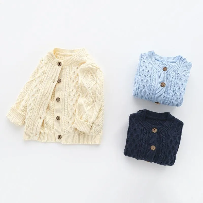 2021 Wholesale Baby Boys Knitting Sweaters Spring Winter Children's Clothing