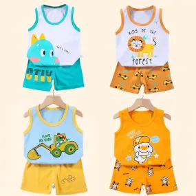 2PCS Children Clothing Vest Suit Children's Sets Summer