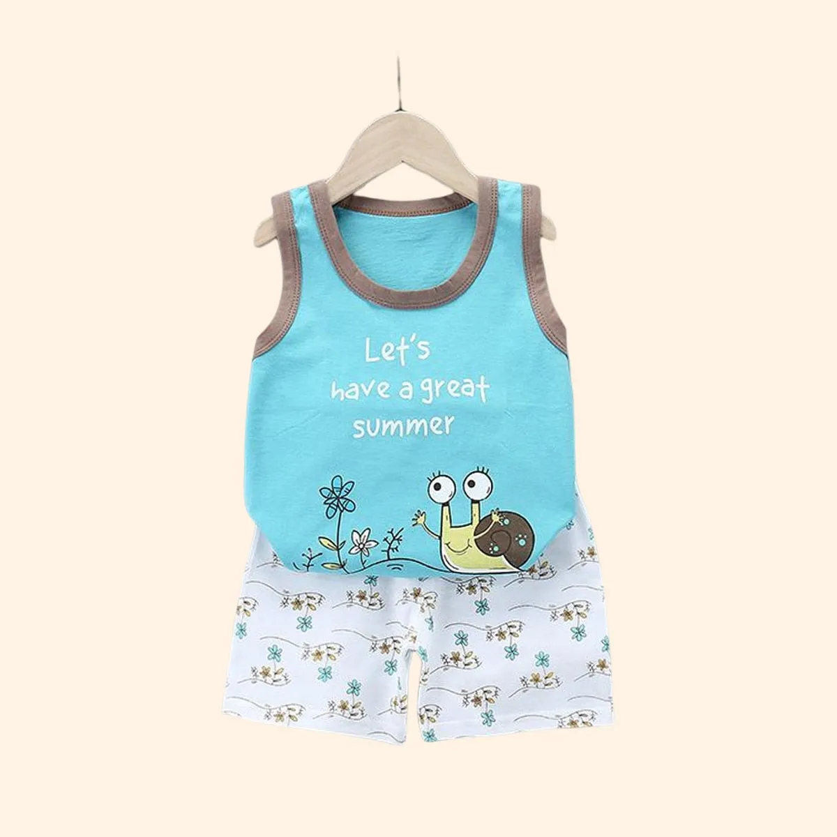 2PCS Children Clothing Vest Suit Children's Sets Summer