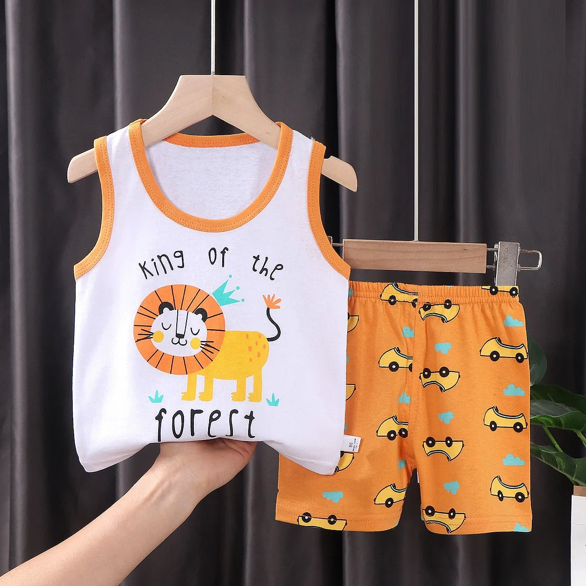 2PCS Children Clothing Vest Suit Children's Sets Summer