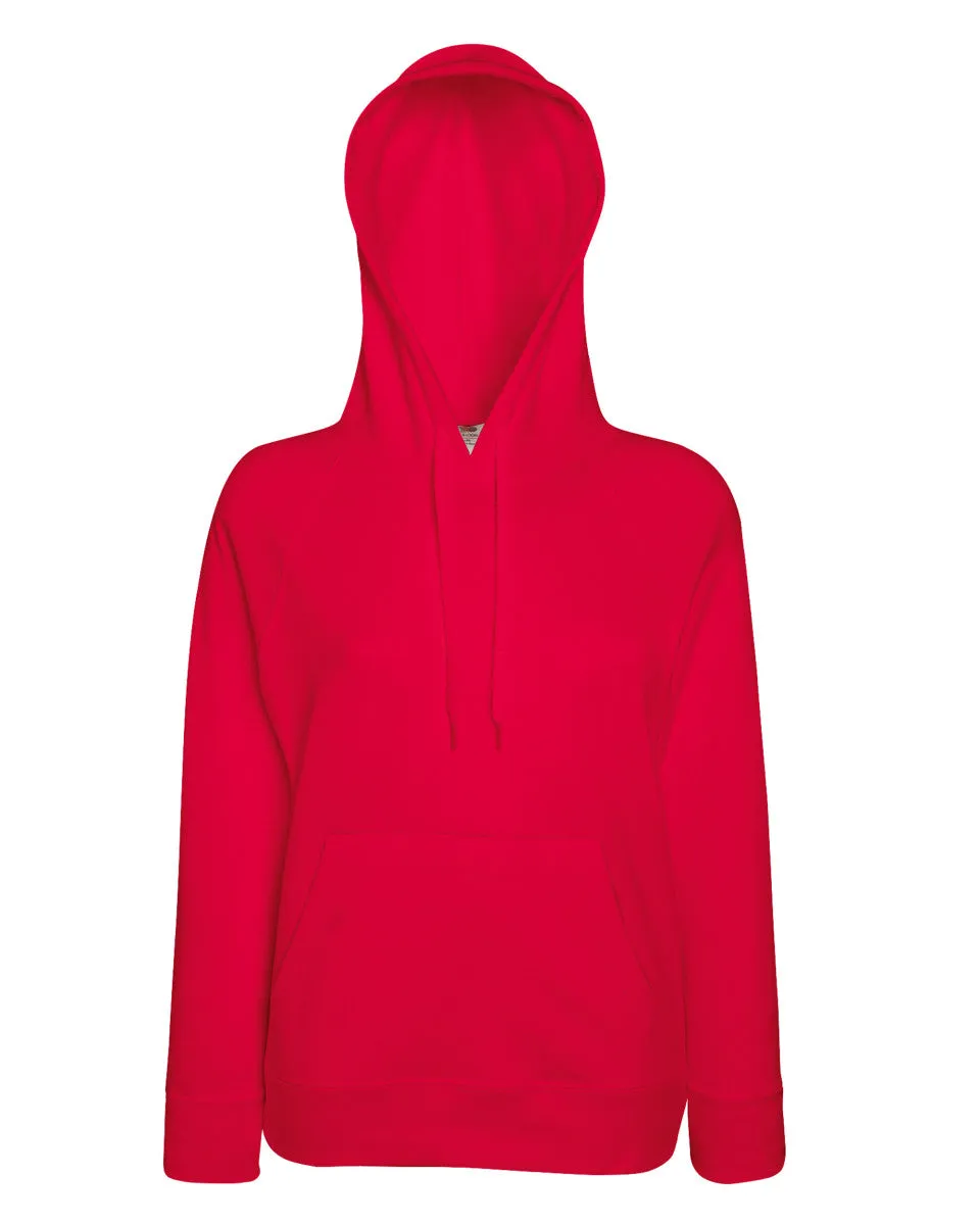 62148 Fruit Of The Loom Lady-Fit Lightweight Hooded Sweat