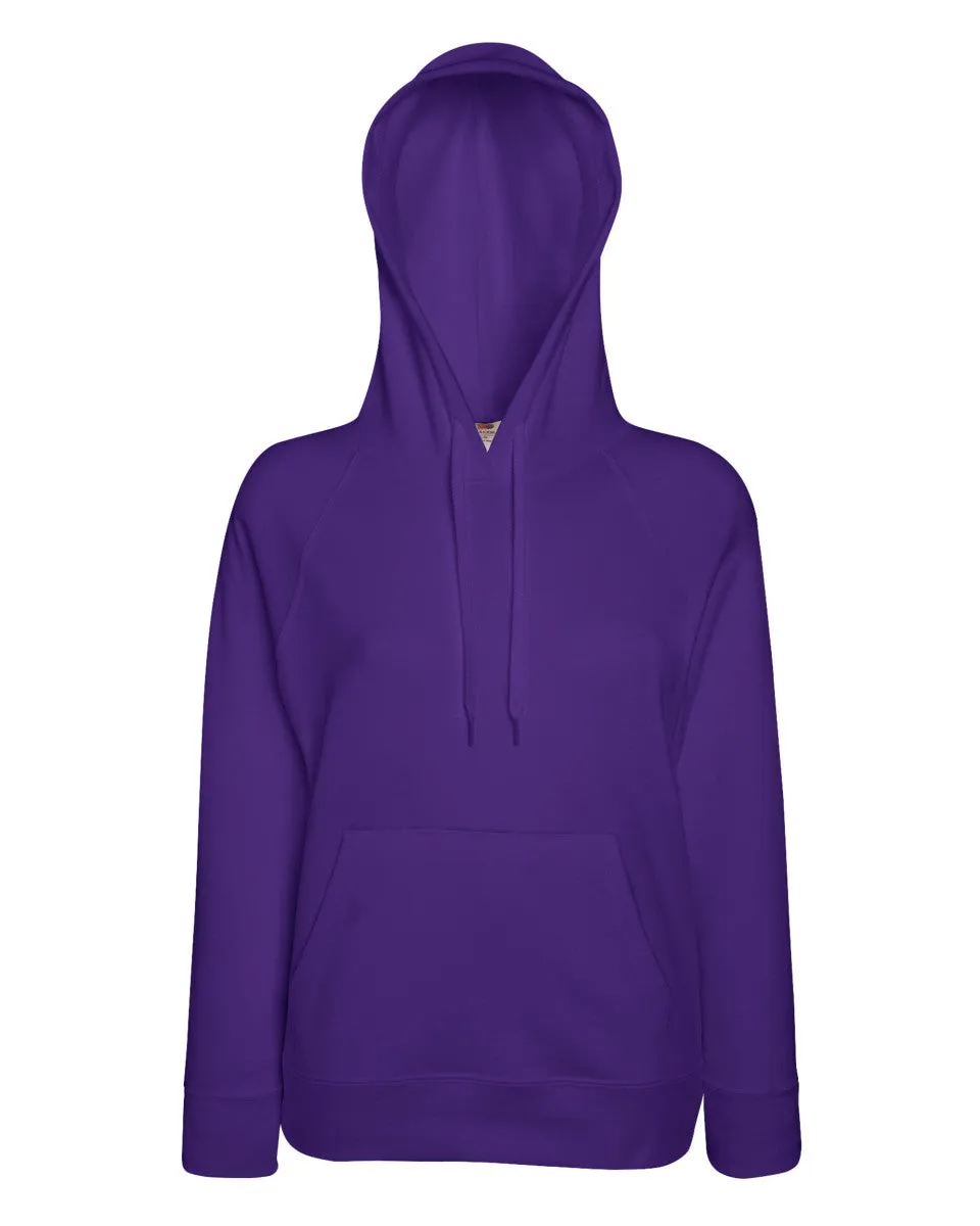 62148 Fruit Of The Loom Lady-Fit Lightweight Hooded Sweat