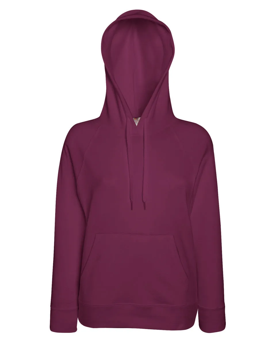 62148 Fruit Of The Loom Lady-Fit Lightweight Hooded Sweat