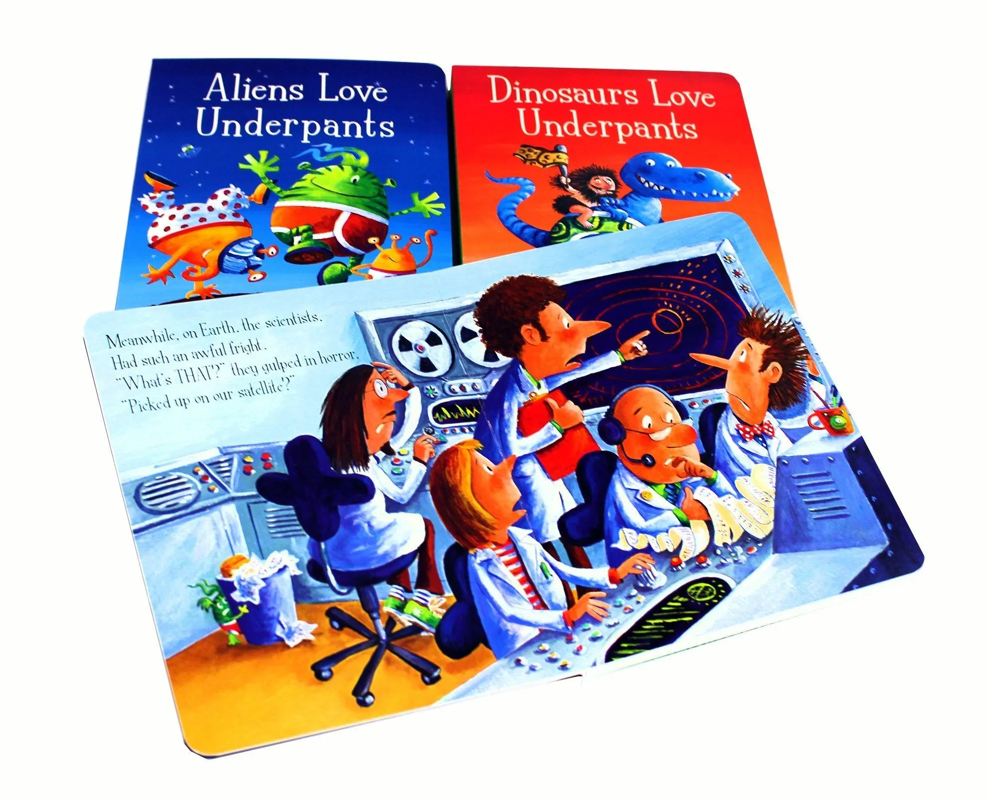 Aliens & Dinosaur Love Underpants 3 Books Box Set