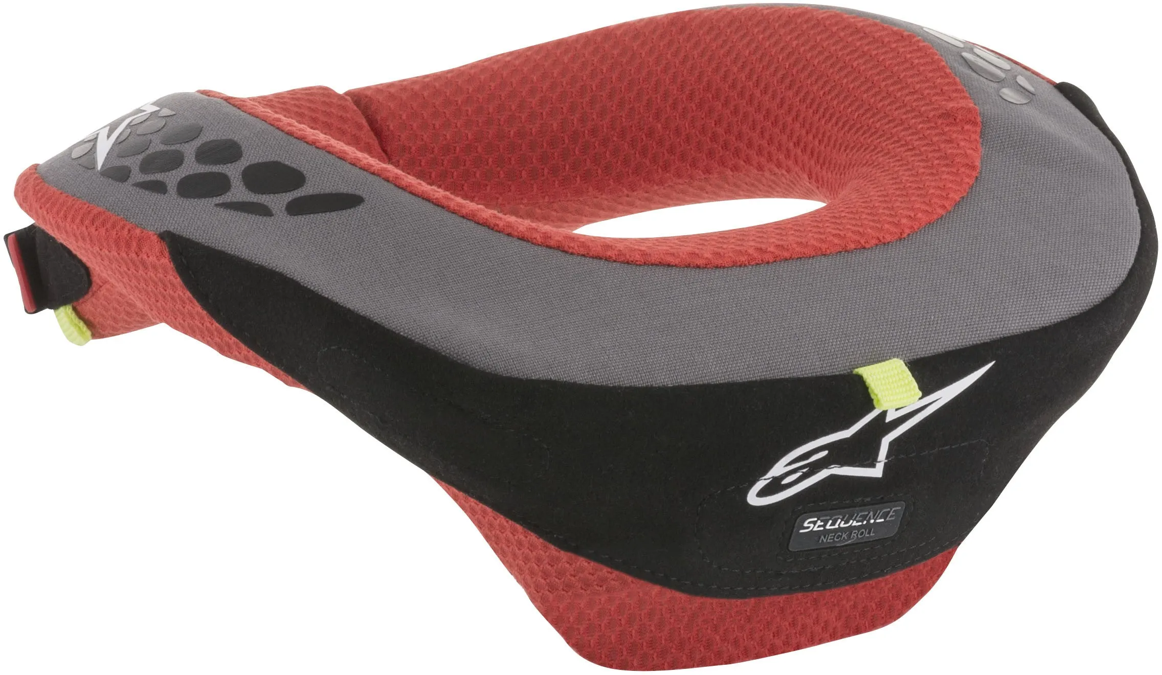 ALPINESTARS YOUTH SEQUENCE NECK SUPPORT BLACK/RED YL/YX 6741018-13-L/X