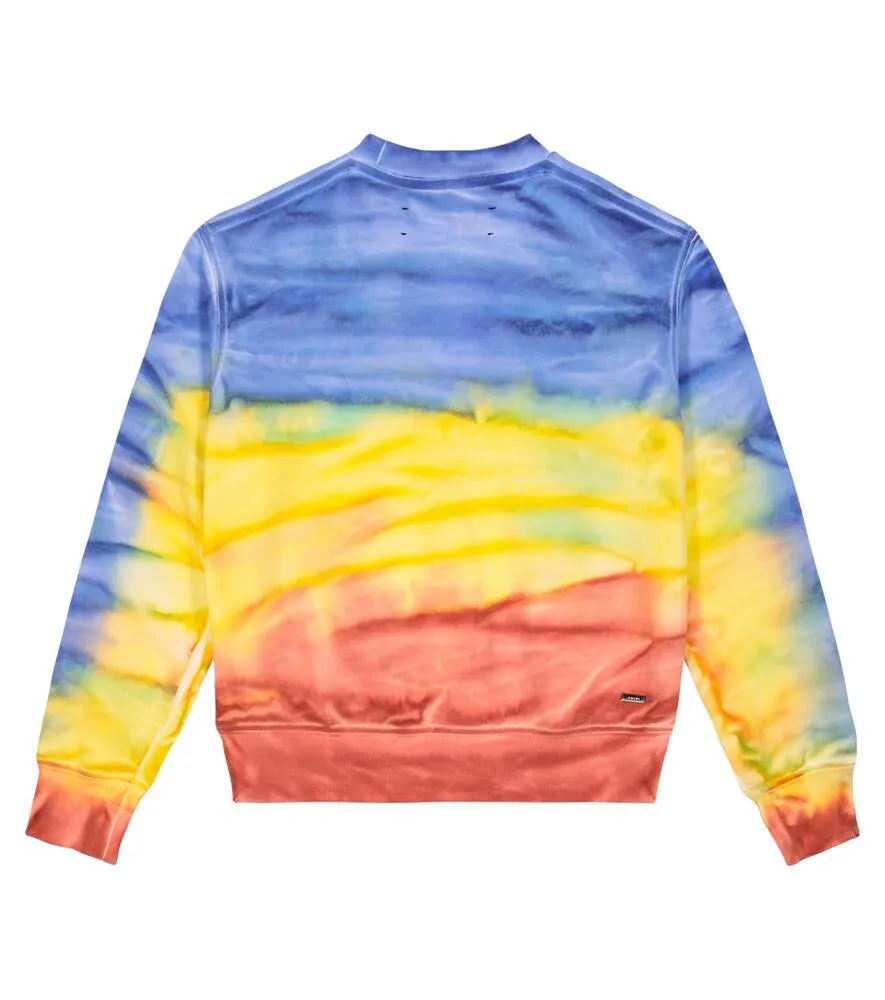 Amiri Cotton Blend Tie-Dye Sweatshirt, Multicolor