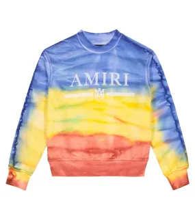 Amiri Cotton Blend Tie-Dye Sweatshirt, Multicolor