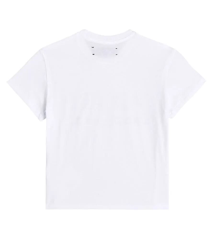 Amiri Cotton Jersey Crayon Sketch T-Shirt, White