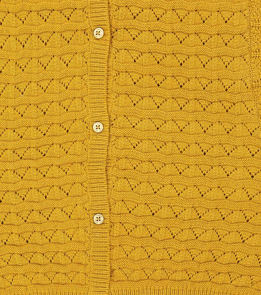 Amy vest in cotton blend C'era una volta, yellow