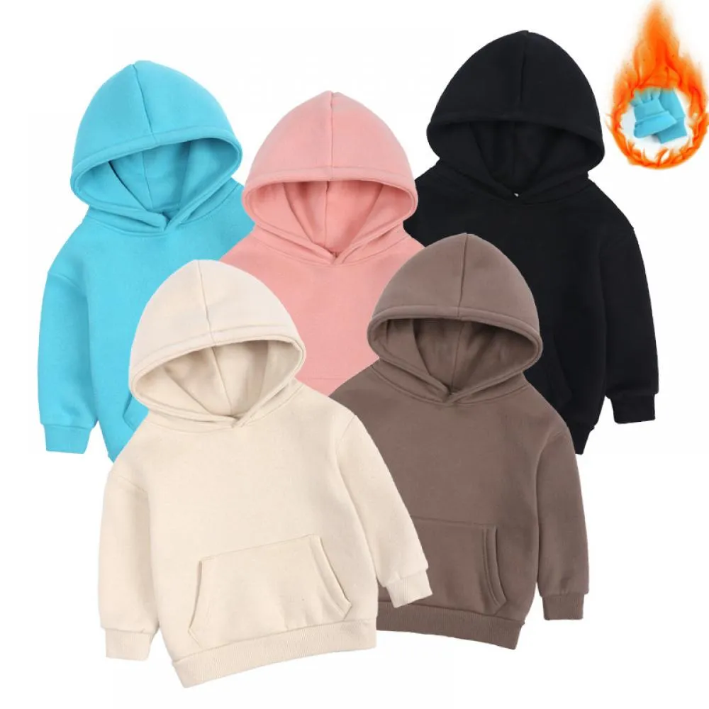 Autumn and winter children's long sleeved hooded warm sweaters Wholesale Kids Clothing