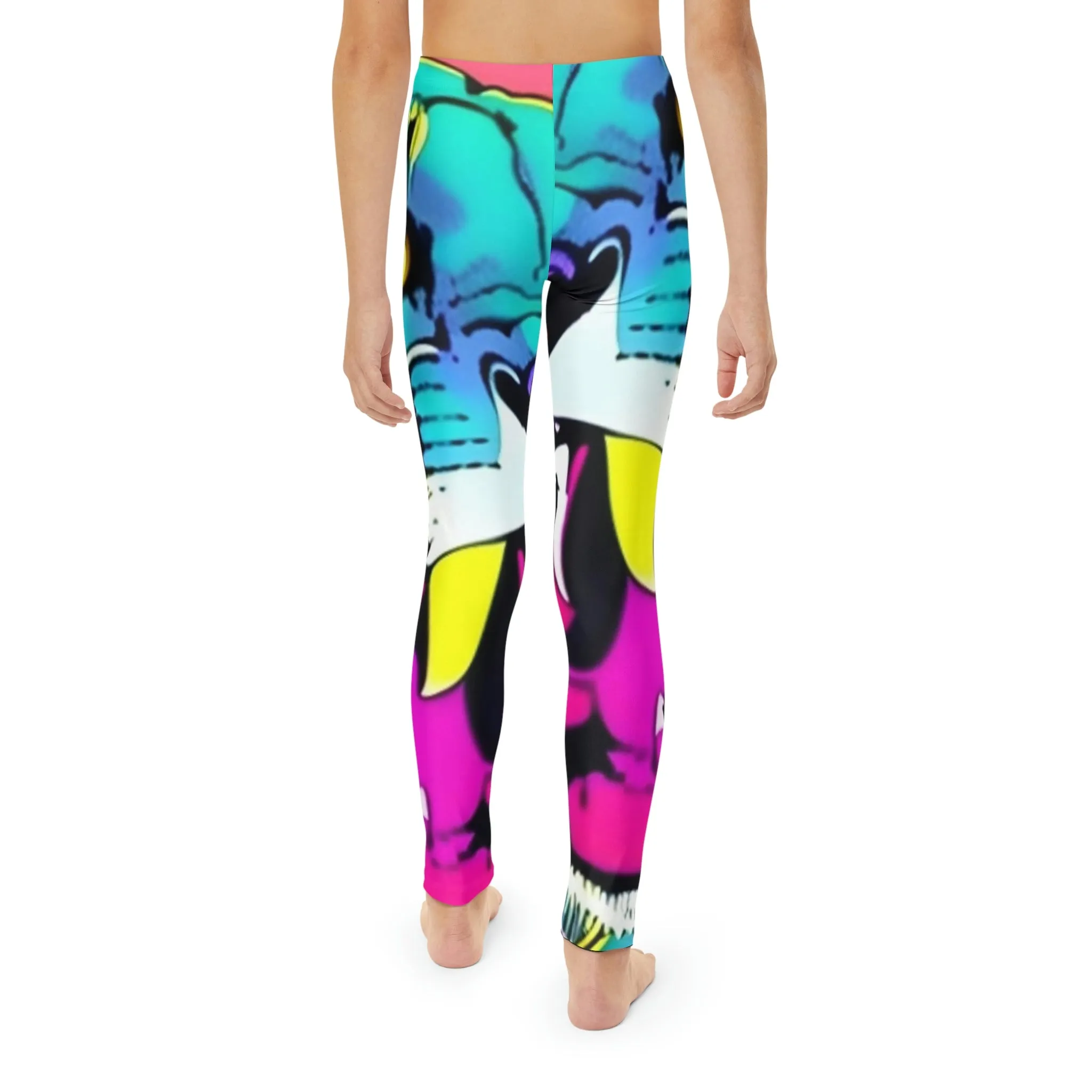 Beautiful Panther Youth Full-Length Leggings (AOP)