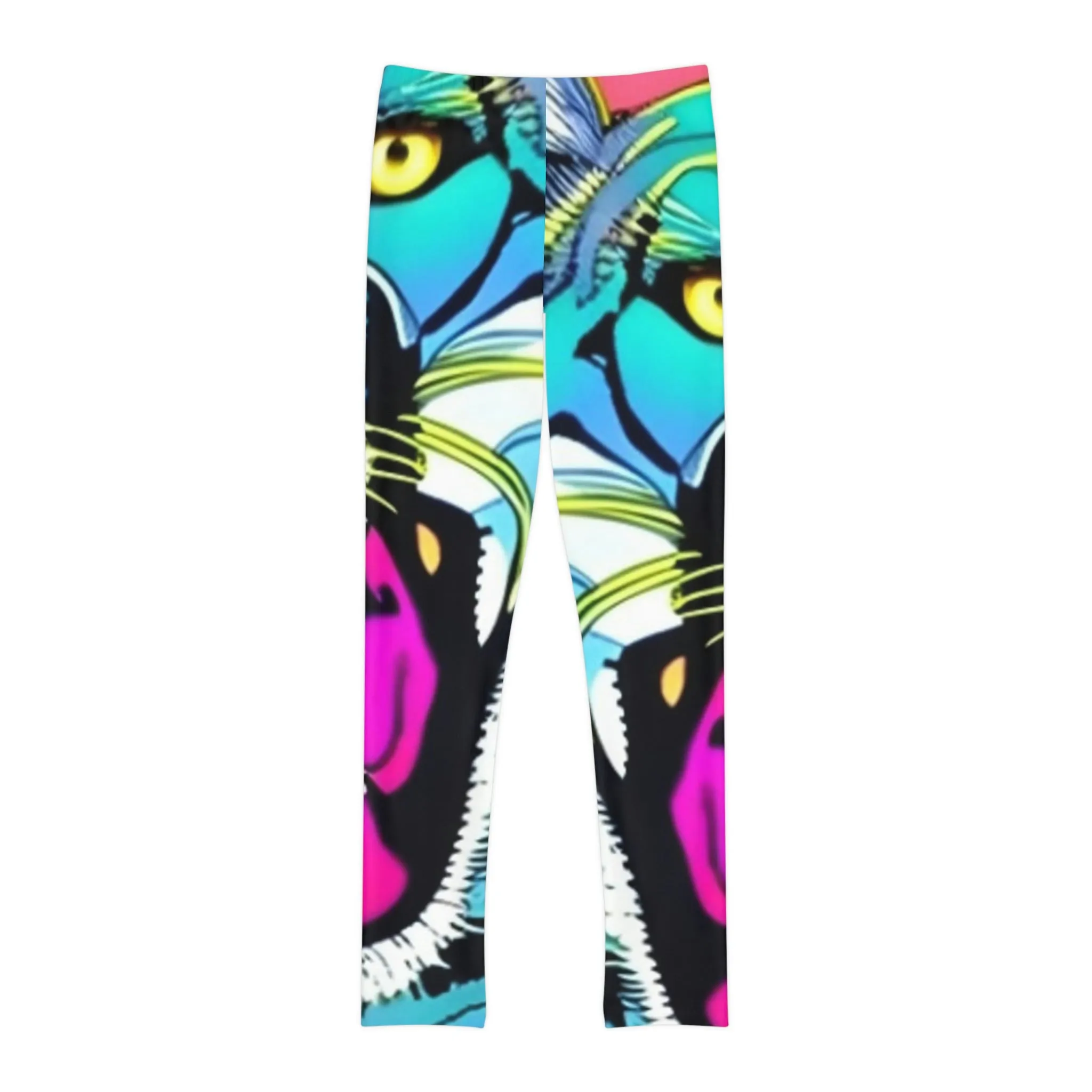 Beautiful Panther Youth Full-Length Leggings (AOP)