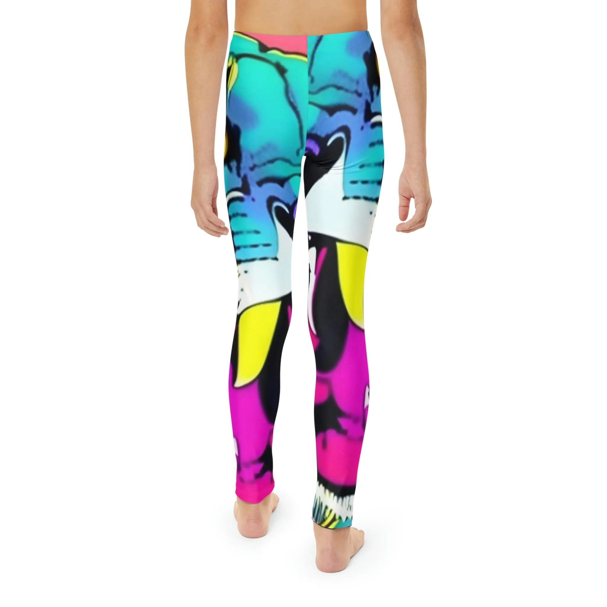 Beautiful Panther Youth Full-Length Leggings (AOP)