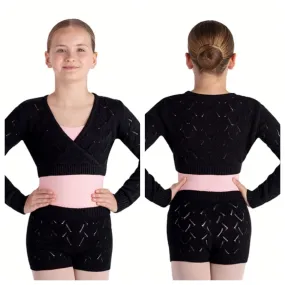 Bloch - Knit Wrap Top - Child (CZ5259)- Black