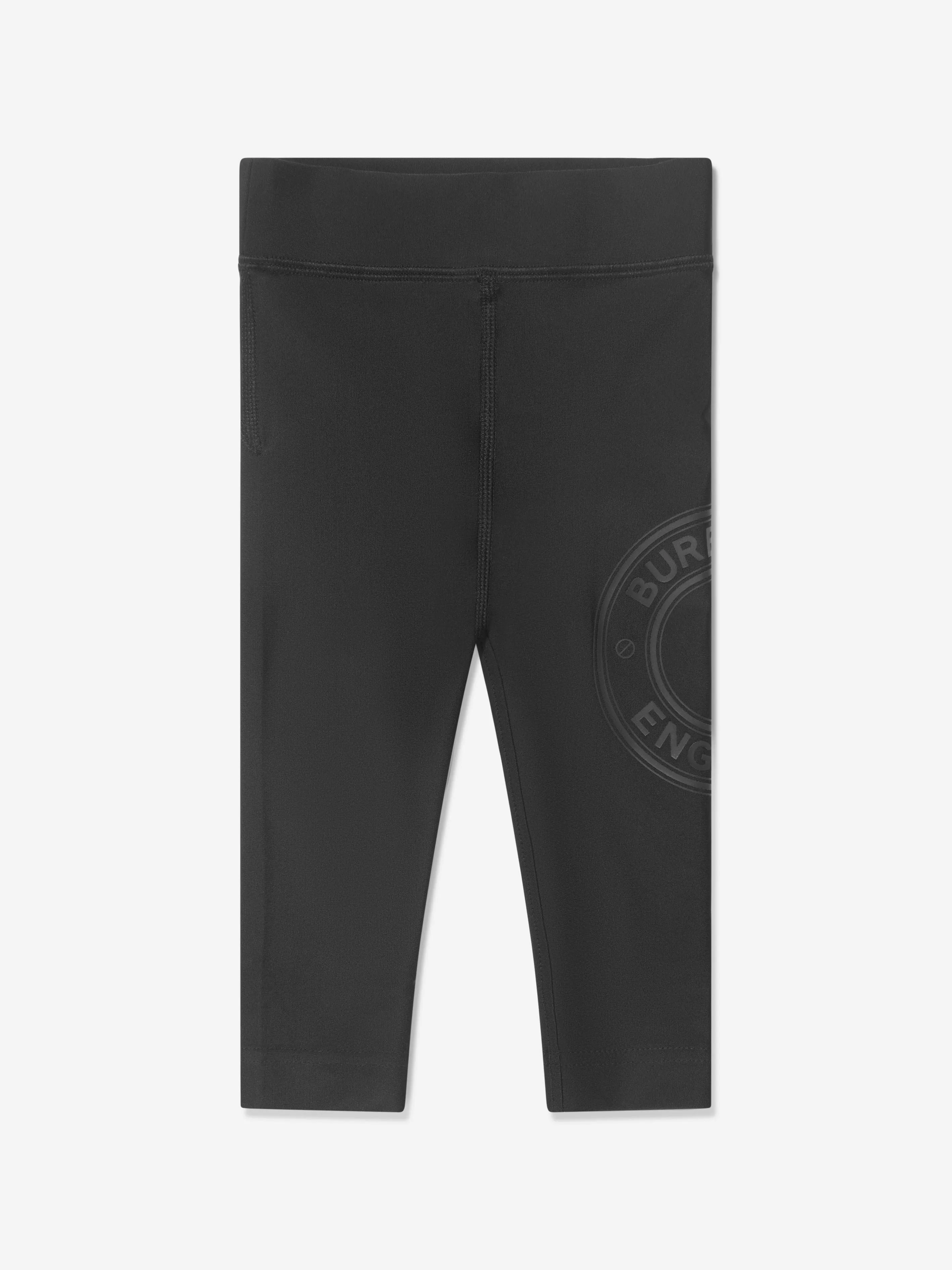 Burberry Baby Girls Mini Gina Roundel Leggings In Black