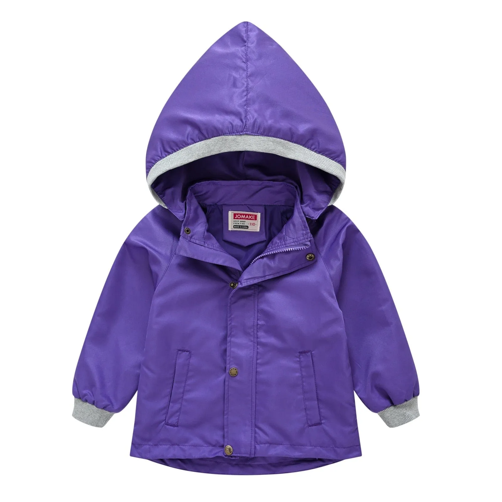 Children's Hooded Waterproof Jacket (9 Colors)