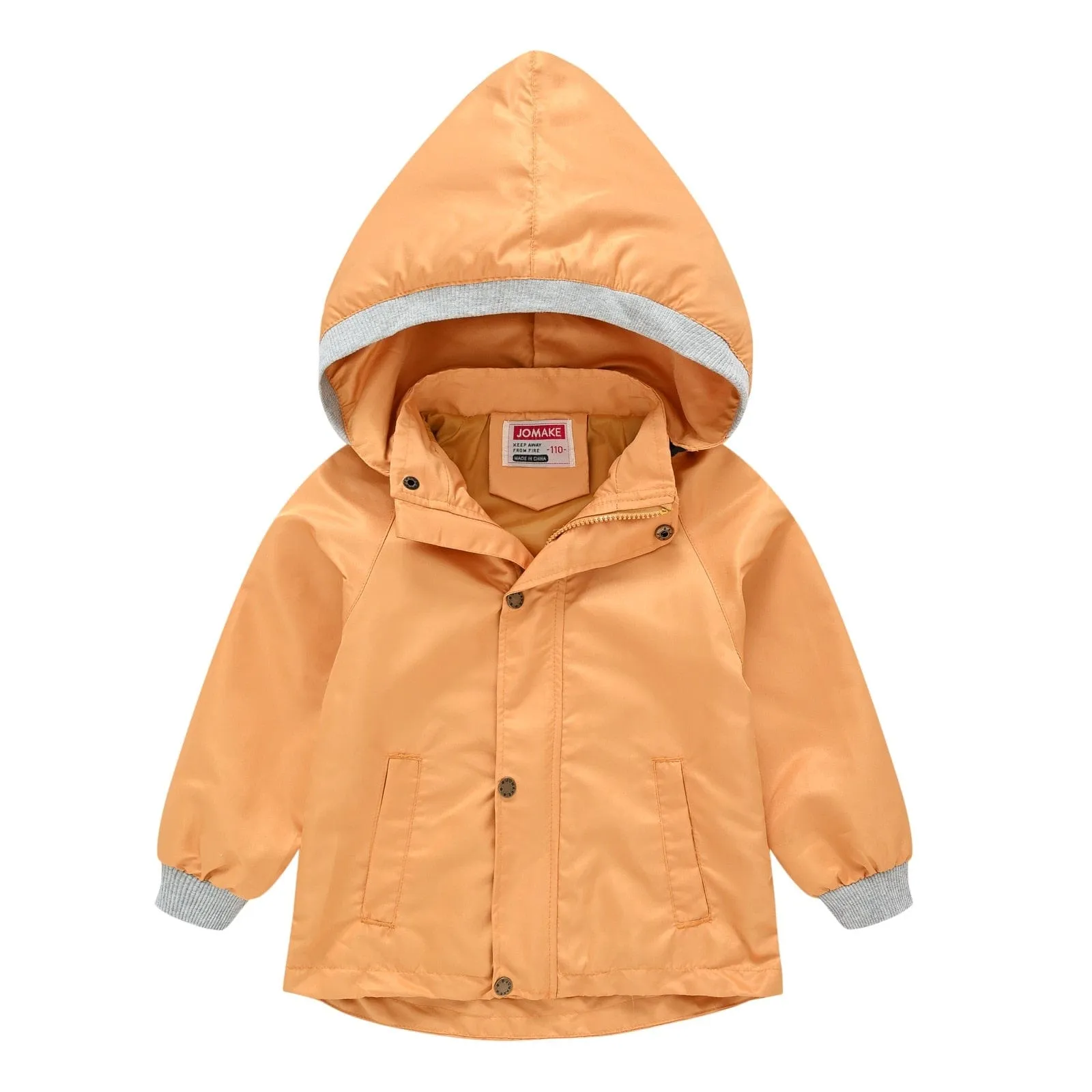 Children's Hooded Waterproof Jacket (9 Colors)