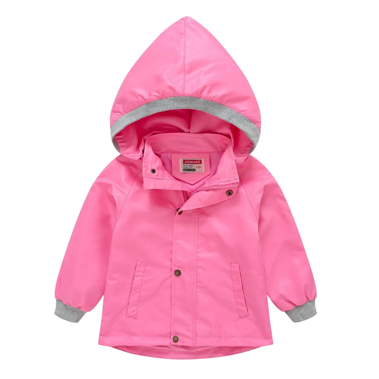 Children's Hooded Waterproof Jacket (9 Colors)