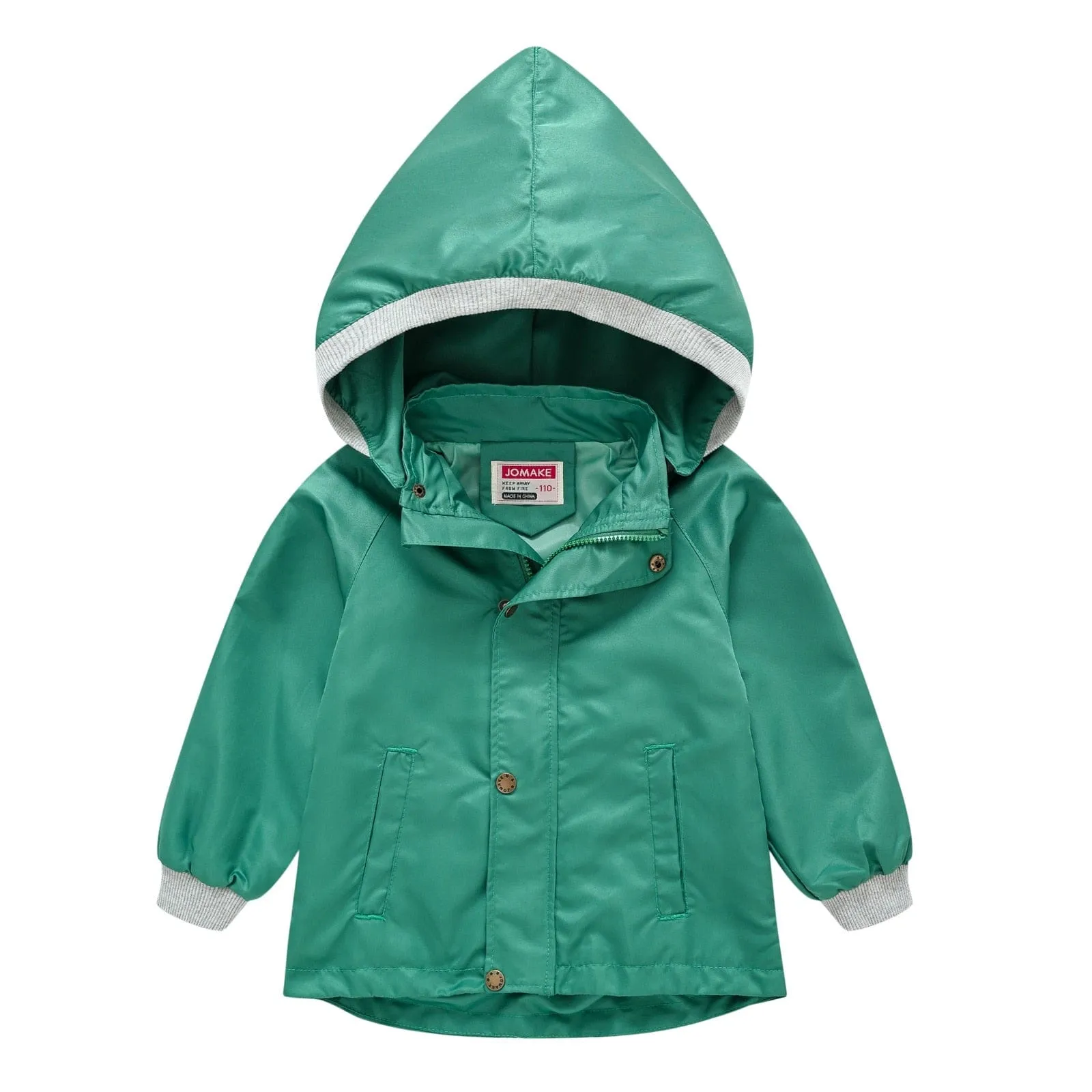 Children's Hooded Waterproof Jacket (9 Colors)