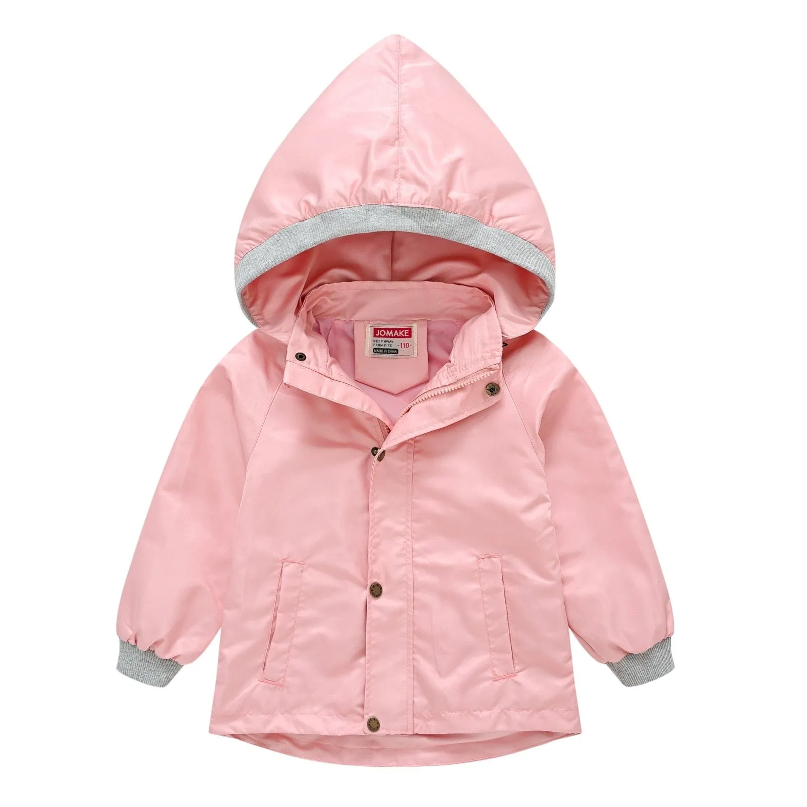 Children's Hooded Waterproof Jacket (9 Colors)