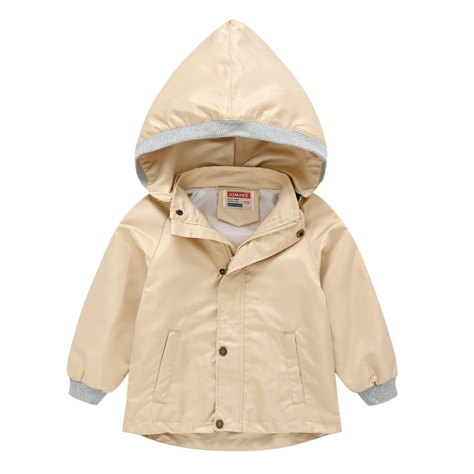 Children's Hooded Waterproof Jacket (9 Colors)