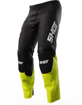 Children's Shot Raw Reflex motocross pants, black/neon