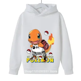 Children'S Sweatshirt Pokemon Brand Clothing Baby Boys Girls Long Sleeve Pullover Toddler Sweater Autumn Pikachu Clothes Kids