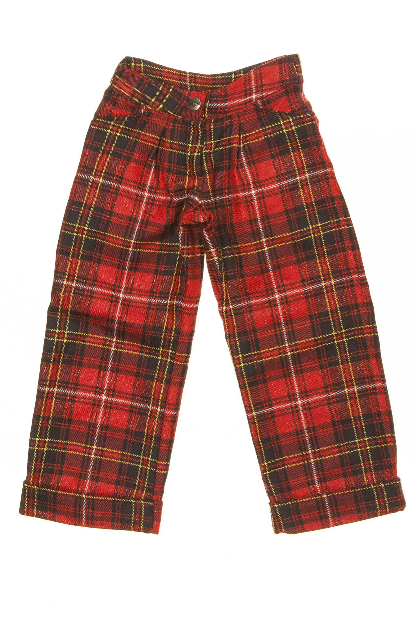 Christian Dior - Red Plaid Pants - 4A