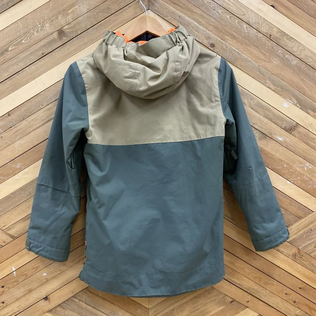 DC- Youth insulated ski jacket- MSRP $160 : Tan Green -children-MD Y