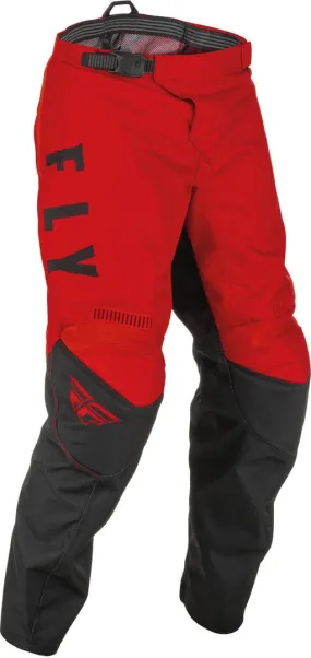 Fly Racing F-16 youth motocross pants, red/black