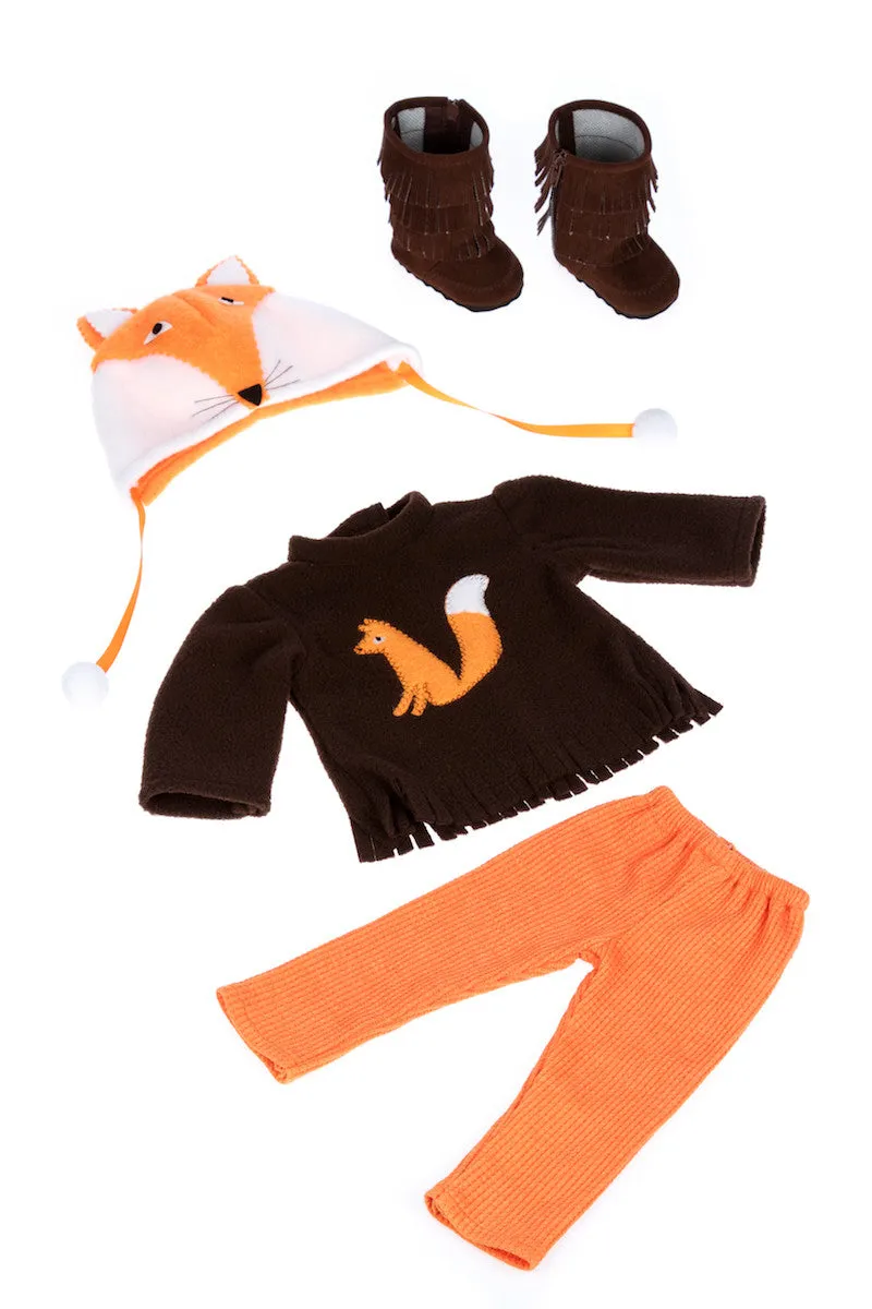 Foxy - Doll Clothes for 18 inch American Girl Doll- 4 Piece Doll Outfit - Hat, Blouse, Leggings and Boots