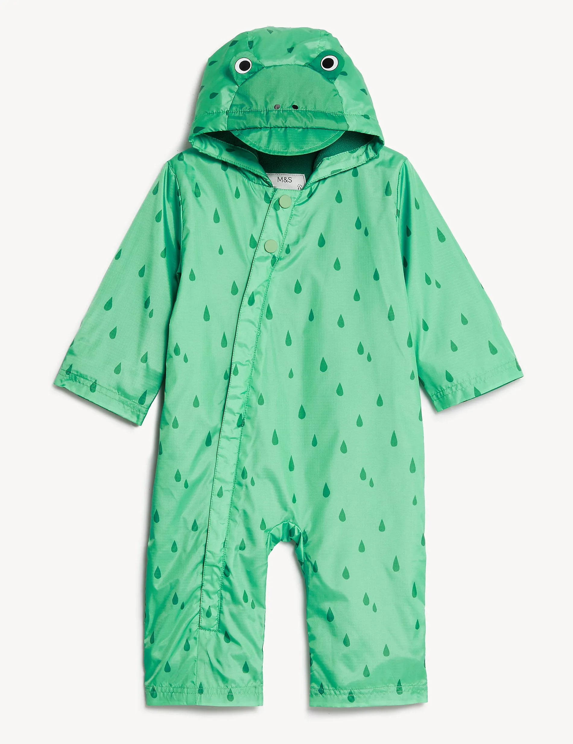 Frog costume with hood (0-3 years) Marks & Spencer, green mix