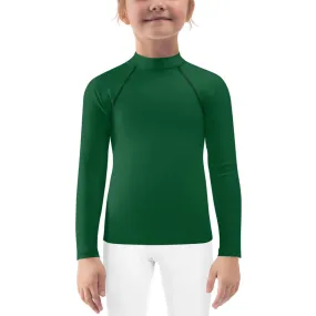 GG - Children's Long Sleeve T-Shirt with Rash Guard - Forest Green