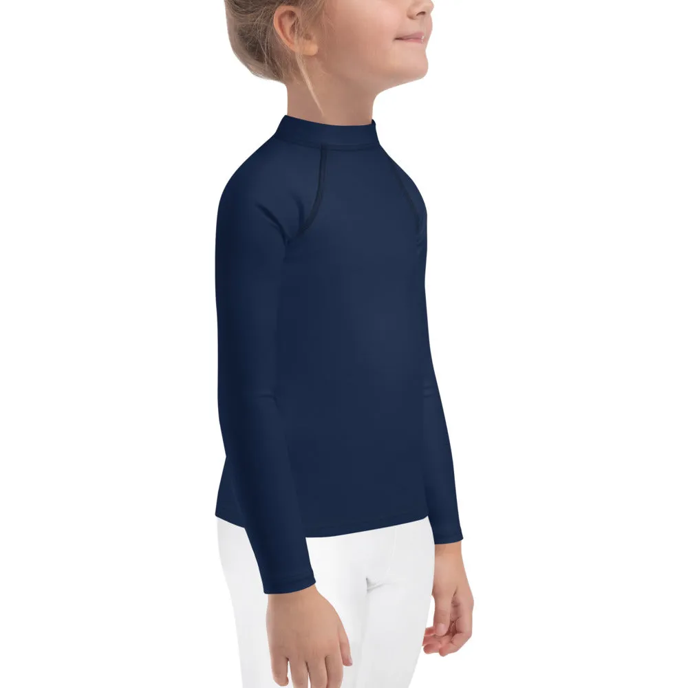 GG - Children's Long Sleeve T-Shirt with Rash Guard - Navy