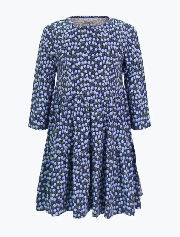 Girls Ashton Dress - Blue Wildflower