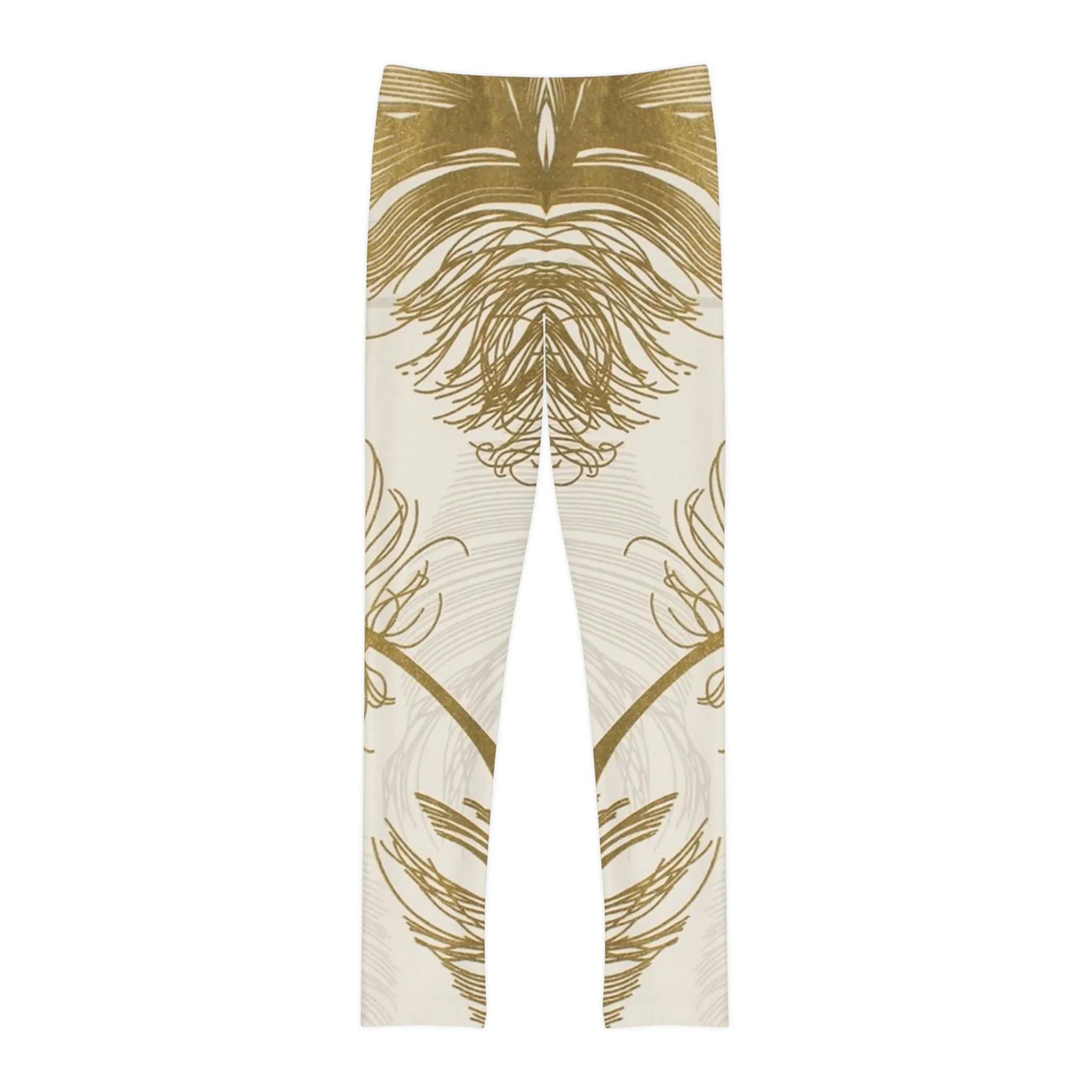 Golden Feathers - Inovax Youth Full-Length Leggings