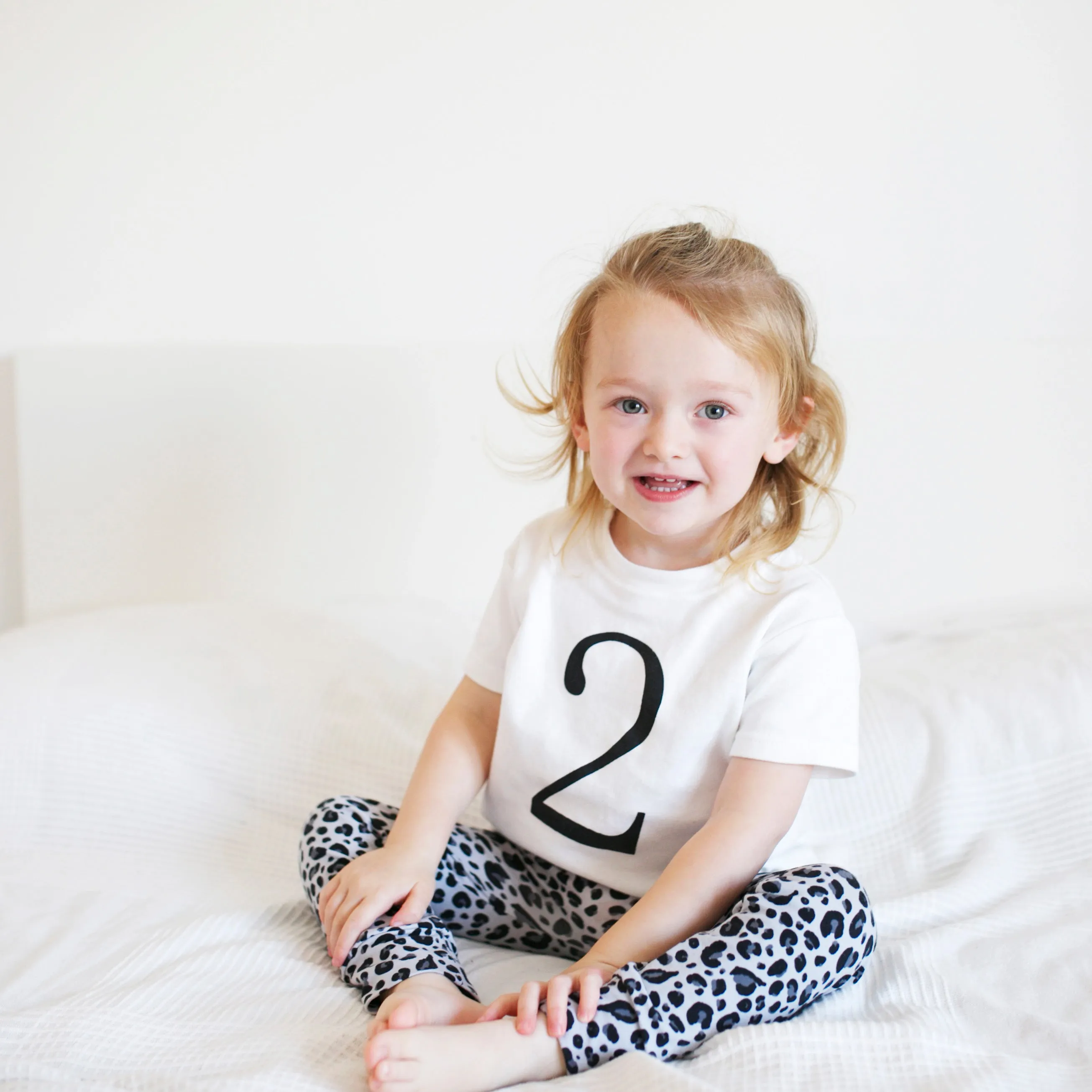 Grey Leopard Leggings 0-6 Years