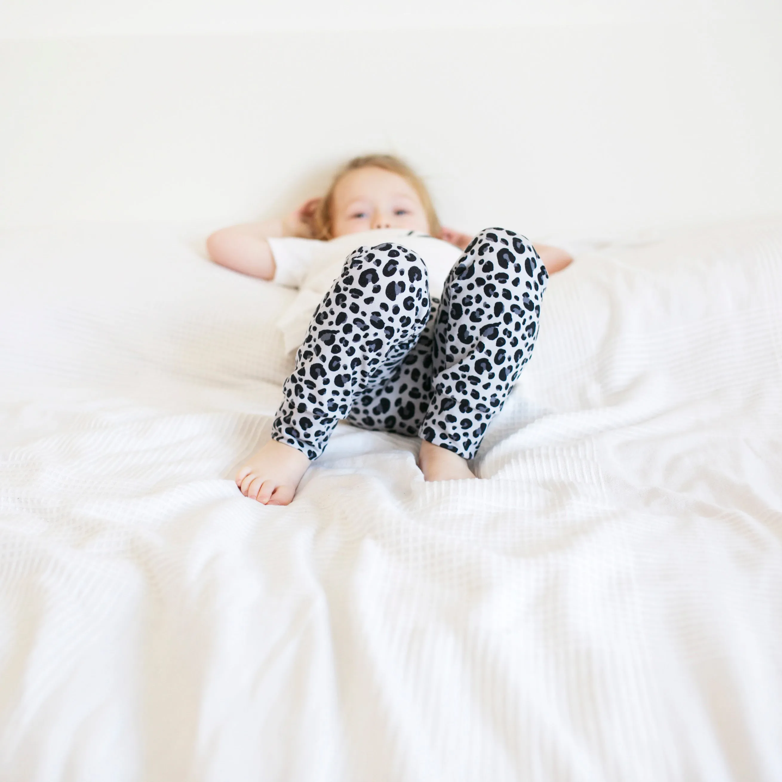 Grey Leopard Leggings 0-6 Years