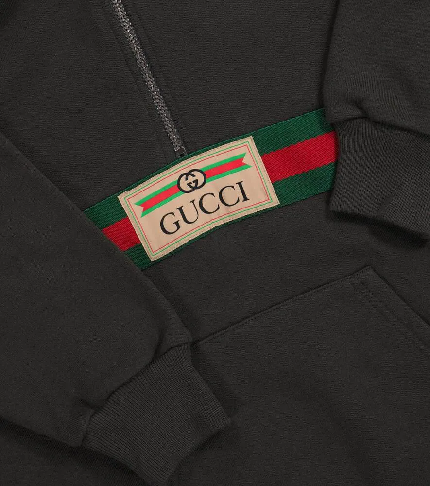 Gucci cotton sweatshirt, gray