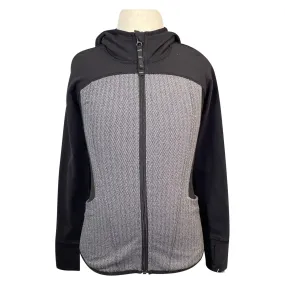 Ivivva Hooded Zip-Up Jacket in Black/Grey - Children's 8