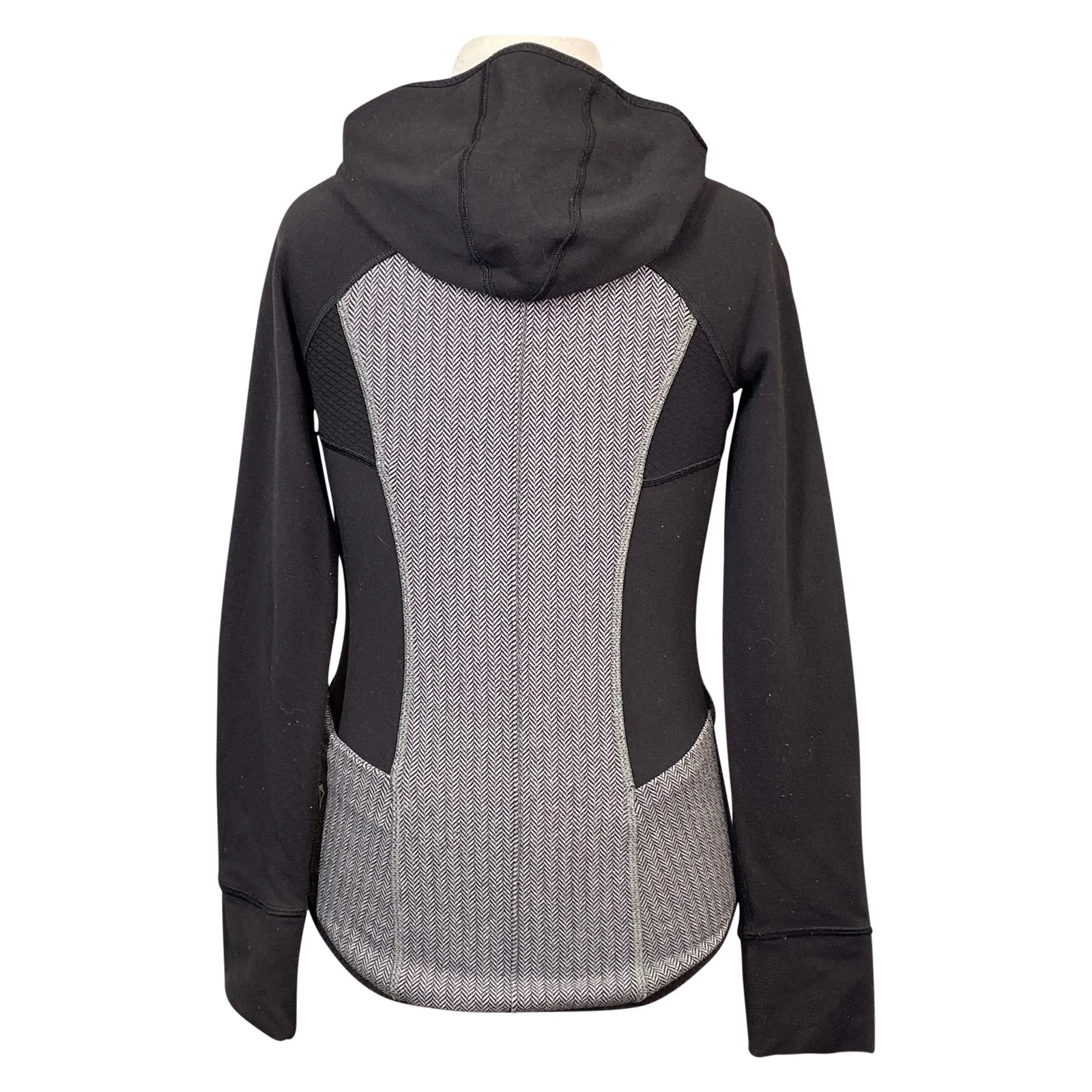 Ivivva Hooded Zip-Up Jacket in Black/Grey - Children's 8