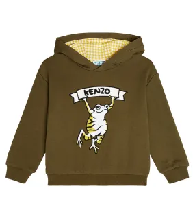 Kenzo Children's Cotton Fleece Blend Hoodie, Beige