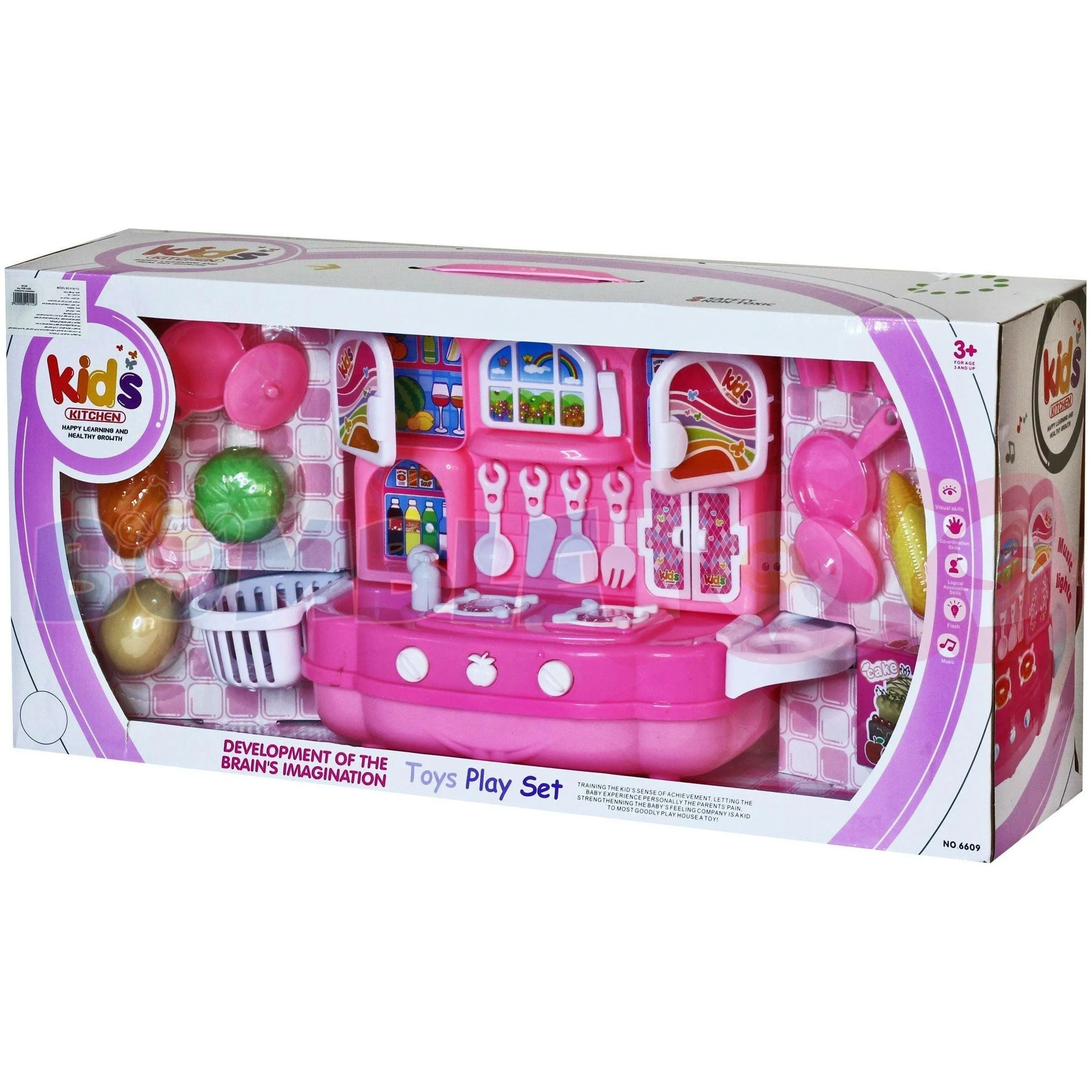 Kids Kitchen Play Set For Girls