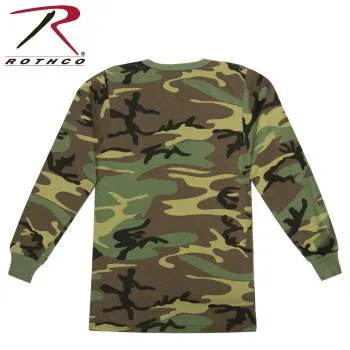 Kids Long Sleeve Camo T-shirt